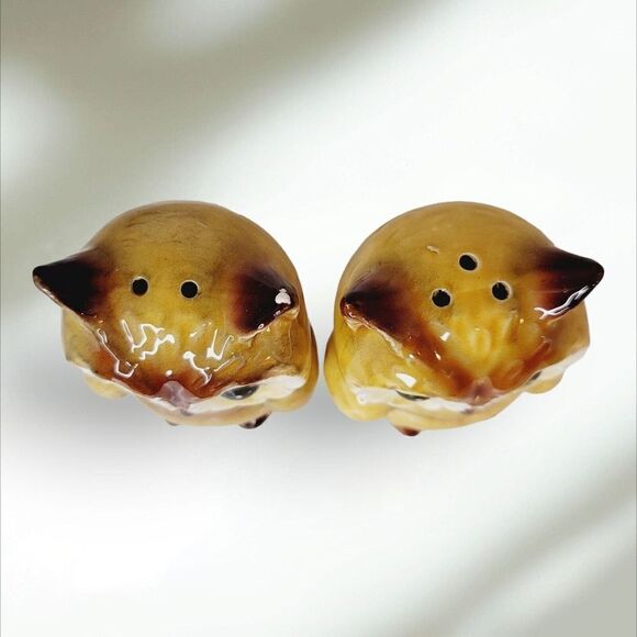 Vintage Lefton OWL Salt & Pepper Shaker Set Japan Exclusive - Picture 5 of 8